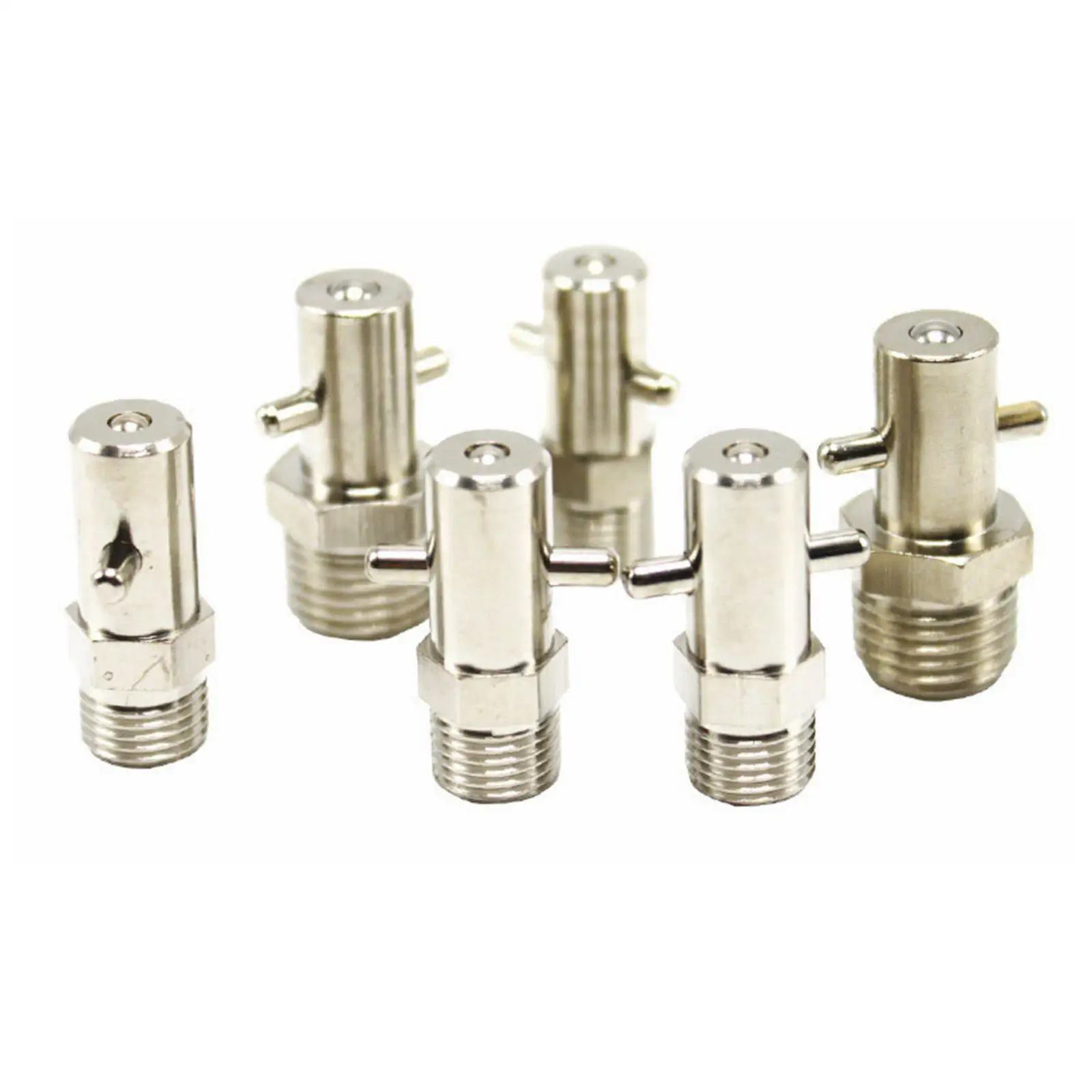 

M6 M8 M10 M12 M14 M16 M18 1/8" 1/4" 3/8" 1/2" BSPP Nickel Plated Brass Pin Type Hook Grease Zerk Nipple Fitting Boat