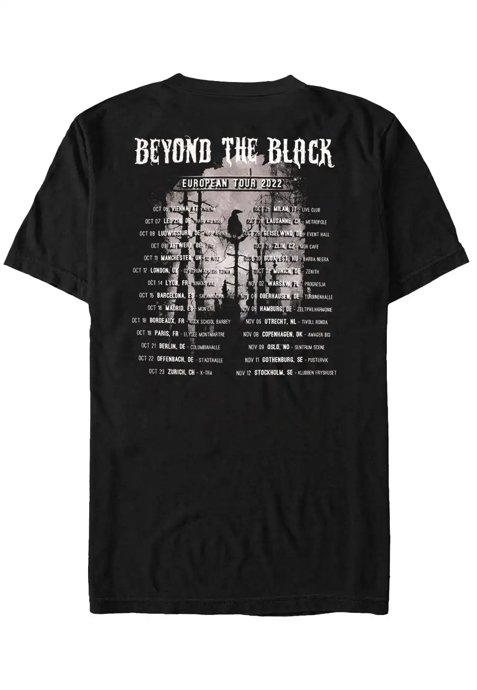 Beyond The Black - Tourshirt 2022 - T-Shirt