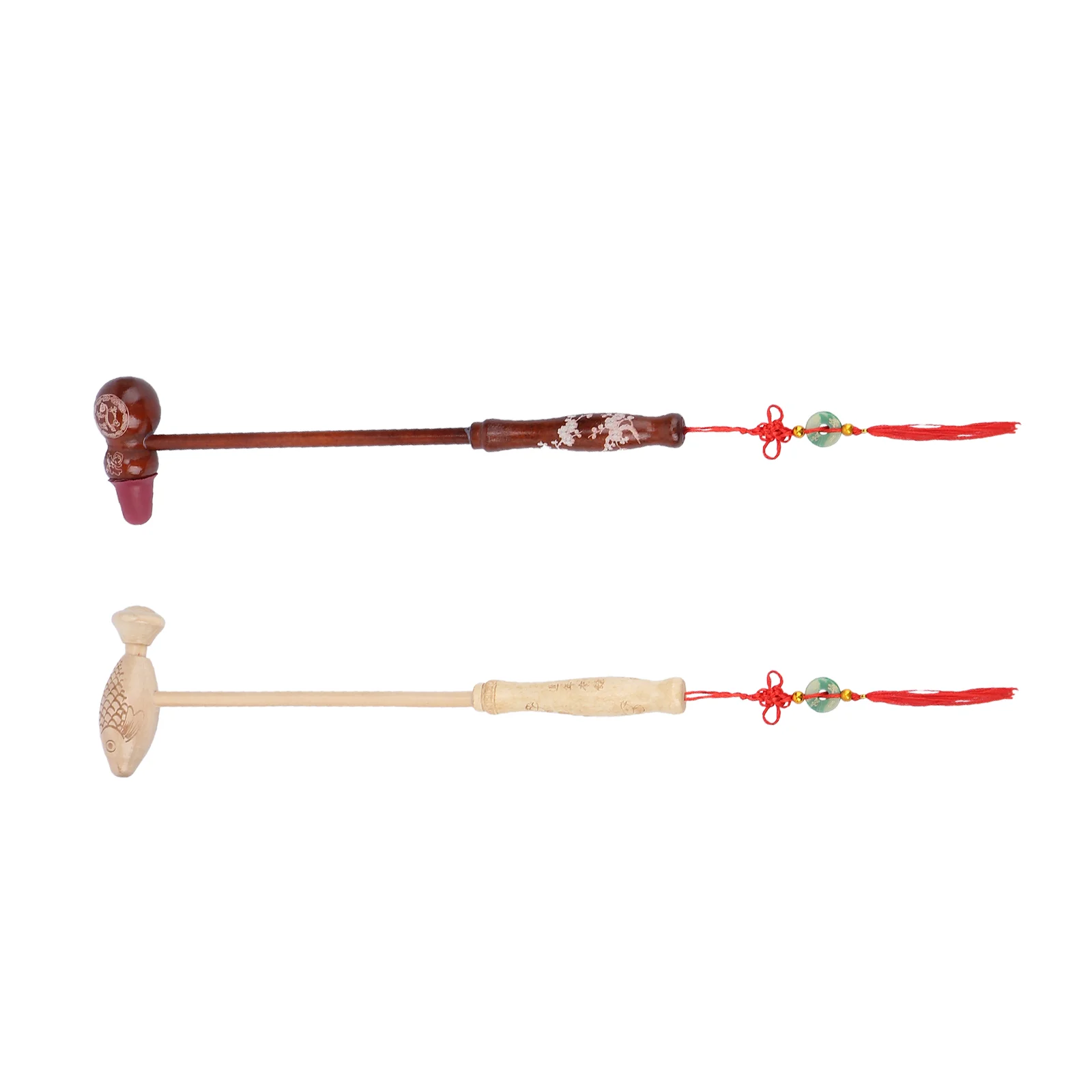  2 PCS Wooden Massage Hammer Massaging Tool Massager Body Percussion Practical Back Meridian image 6