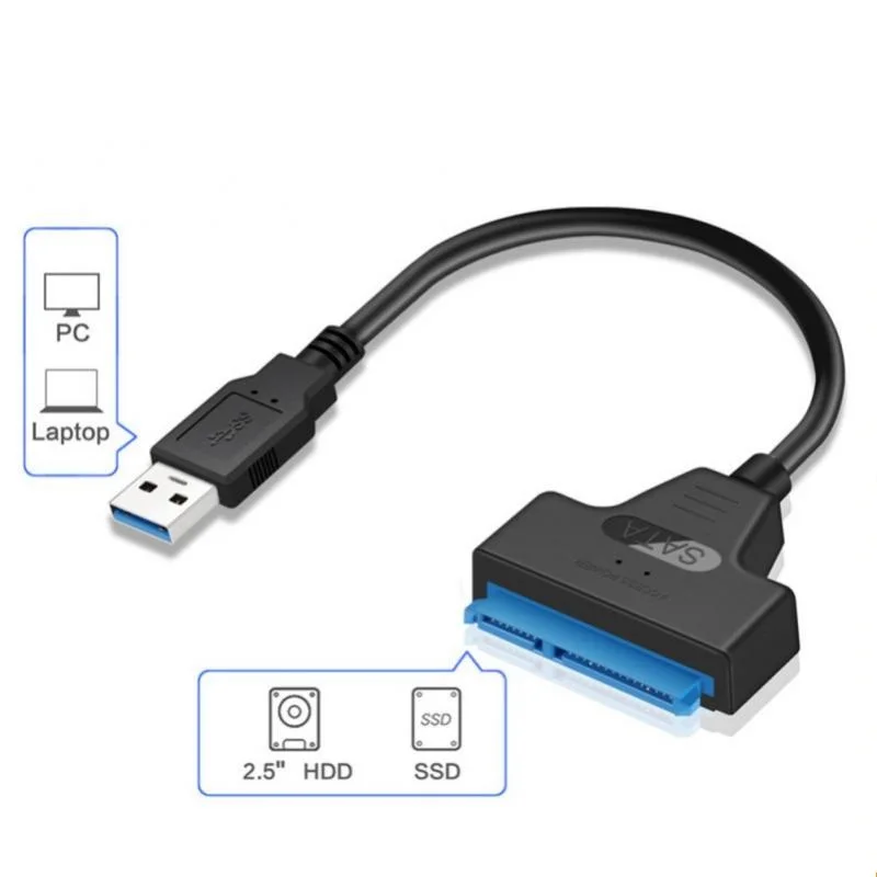 Cable de disco duro YP USB3.0 Compatible con disco duro SSD HDD de 2,5 pulgadas, conectores de ordenador, Cable adaptador Usb 2,0