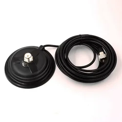 Antenna Magnetic Roof Mount Base 11cm/16cm & 4M RG58 Cable UHF Male PL259 Connector Car Mobile Truck Taxi Antennas Accessory