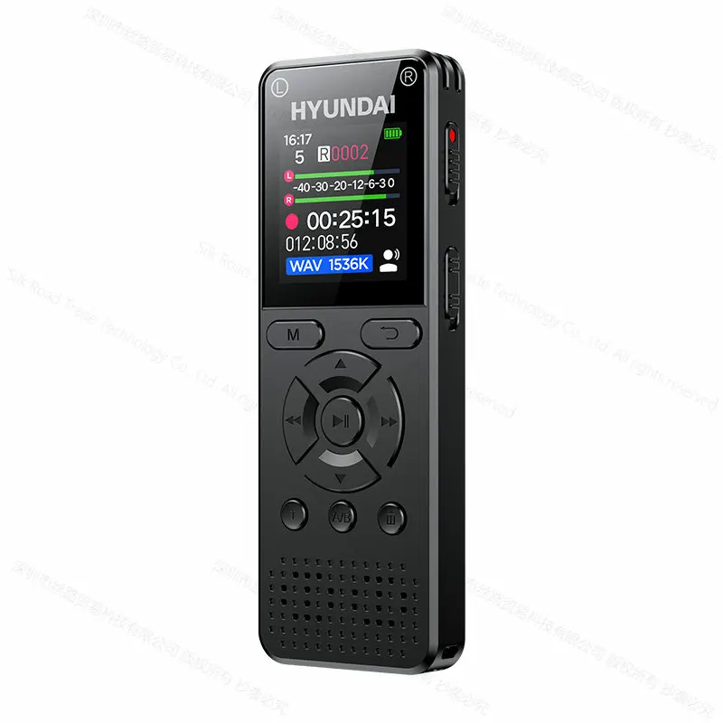 

Hyunda E760 Professional HD Denoise Mini Dual Mic Digital Voice activate Recorder Class Meeting Training Audio record Dictaphone