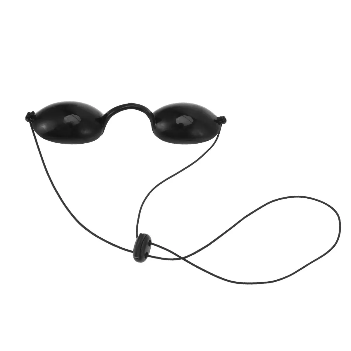 Adult Black Eye Protection Mask Eye Shield Opaque Design Blocks Uv Rays Perfect Fit for Tanning Red Light Treatment Sleep Travel