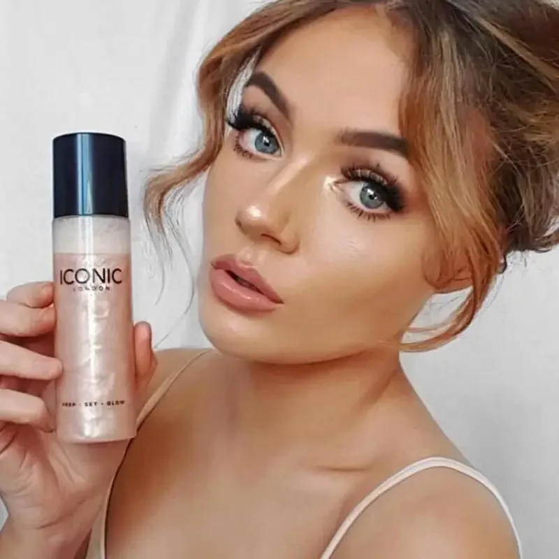 Bronzer Highlighter Liquid Setting Spray beleuchten des Gesicht schimmern lang anhaltende Aufhellung Glow Face Glow Highlighter Make-up Gesicht