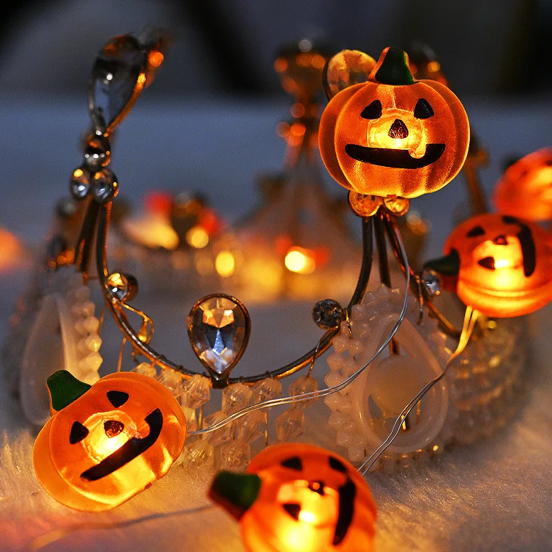 

5M 50LED Night ramps Halloween Pumpkin Lantern String Light Holiday Party Halloween Home Decoration Lantern Lamp Prop