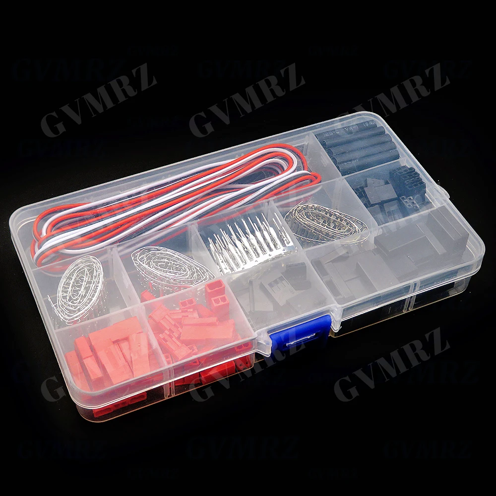 25 Crimp Pin Cable Kit Servo Connector Kits Servo Plug Male Female Connector Compatible JST SYP Futaba for RC Hitec Spektru