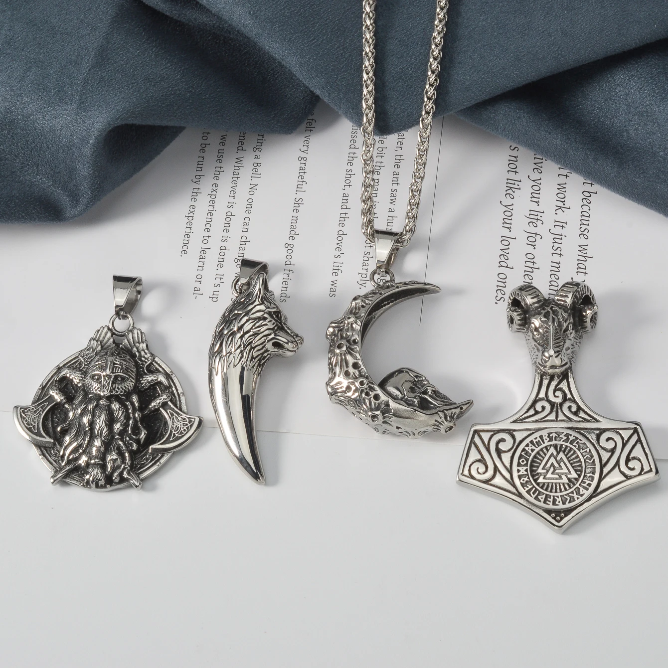 

Mjolnir Pendant Necklace Stainless Steel Viking Thor Hammer Norse Mythology Gothic Jewelry Religious Retro Dark Black Gift