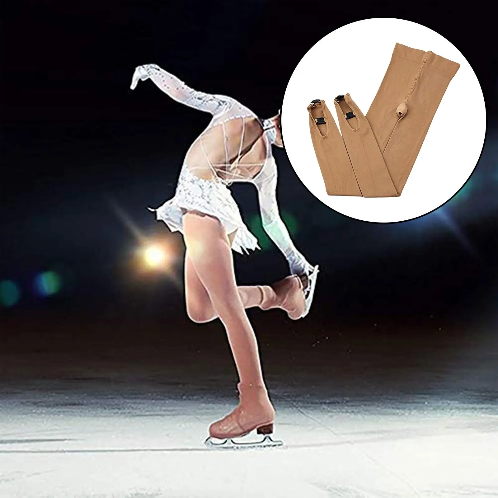 Figure Skating Over The Boot Tights Leggings Wear for Gymnastics Ice Skating