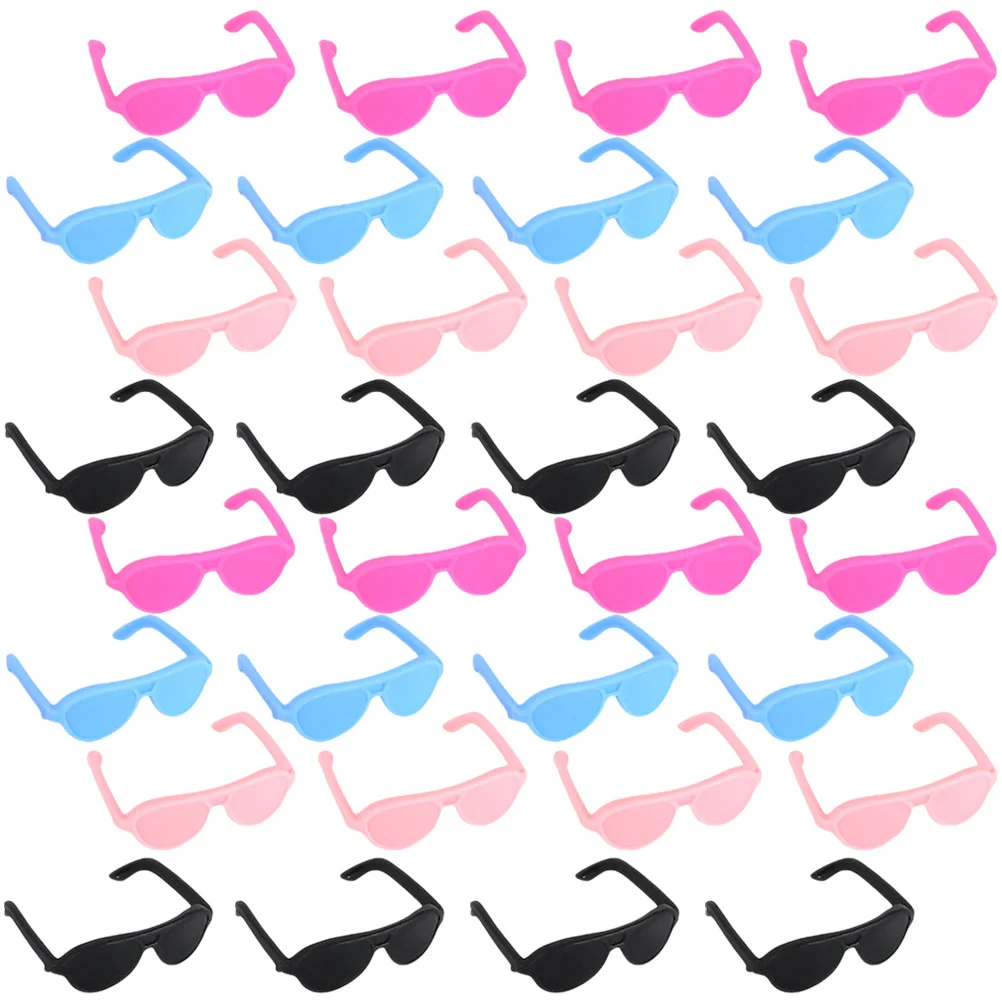 

60 Pcs Mini Glasses Sunglasses for DIY Extra High Dolls Costume Toy Room Child