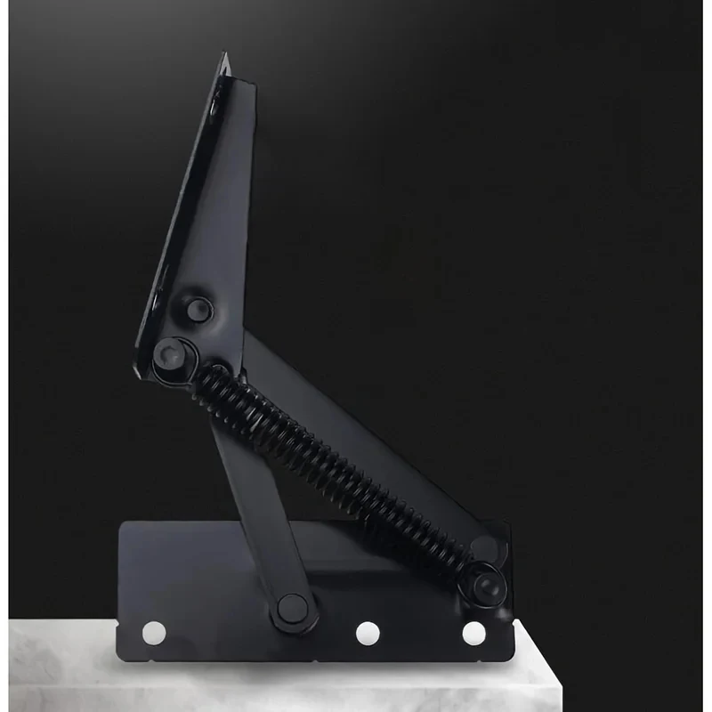 Heavy Duty Steel 80° Folding Lift Spring Hinges for Cabinet Sofa Bed Furniture view 5
