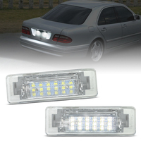 2Pcs For Benz W210 E300 E320 E420 E430 E55AMG W202 C230 C280 C43AMG White LED Number License Plate Light