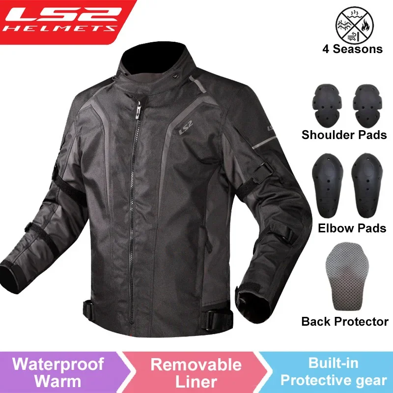 LS2ジャケット Mサイズ LS2 Motorcycle Jacket Pants Set CE Certified Windproof Riding Gear
