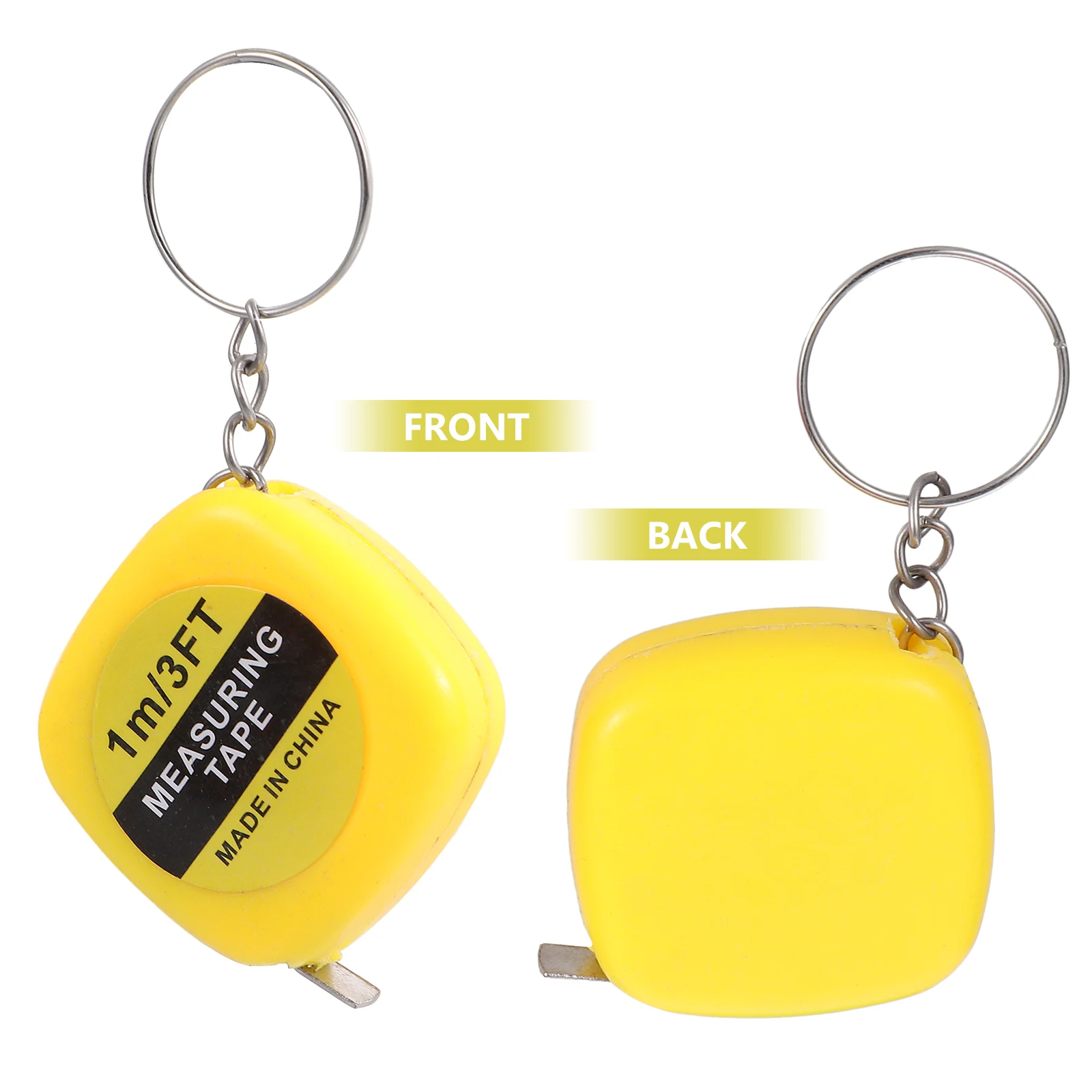 

20Pcs Mini Tape Measure Key Holder Retractable Measuring Tape Pendant Small Keychain Tool for Household Garden Stable Slide Lock