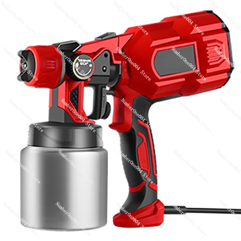 

Electric Spray Gun for Paint & Latex - Adjustable Flow HVLP Sprayer with Pot, Lightweight for Home DIY Projects
