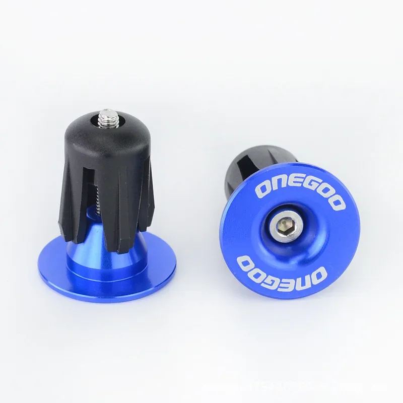 1쌍 자전거 핸들바 엔드 플러그 알루미늄 합금 산악 도로 자전거 핸들바 엔드 캡 자전거 다색 잠금 핸들 커버