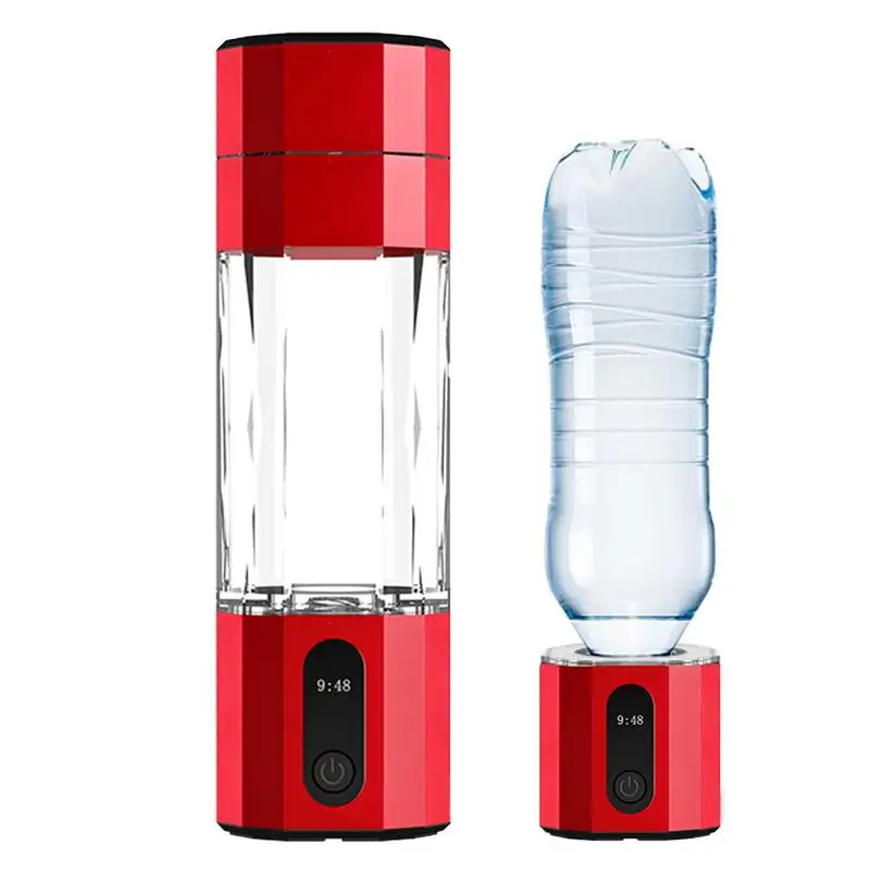 

Hydrogenated Water Bottle PEM Electrolytic Hydrogen Water Cup 208ml Rechargeable Water Ionizer Touch Control LED Display Digital