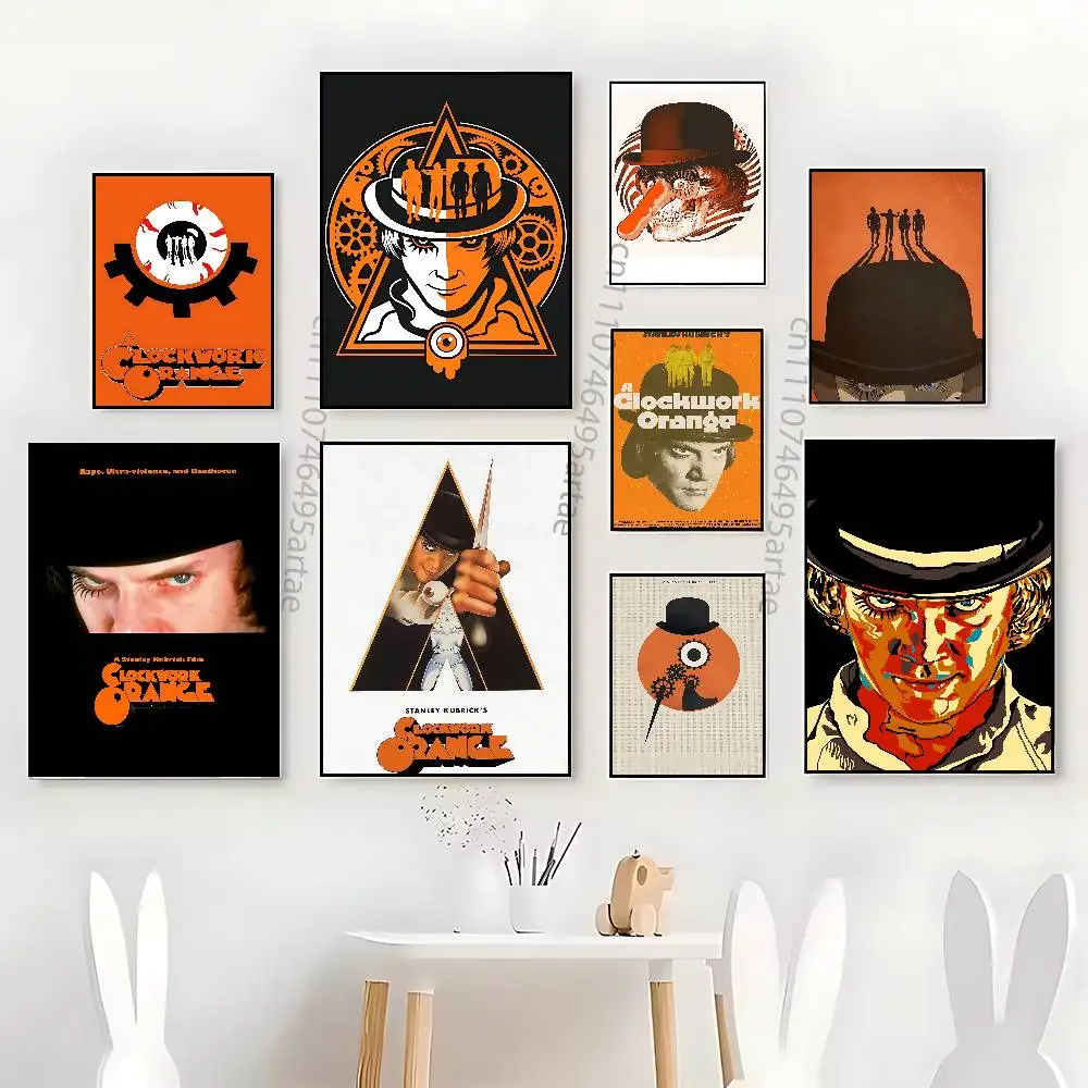 AC-ClockworkO-Orange Film Case  Poster HD home decor sticky wall waterproof home living room bar aesthetic decor