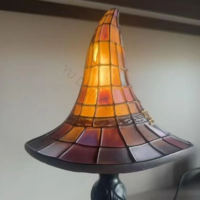 96BA USB witch hat lamp for soft home light on desks, shelves, and sills Accessories