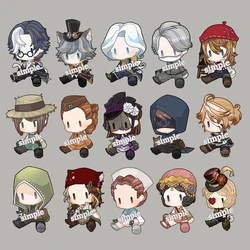 Cute Anime Game Identity V Acrylic Keychain Embalmer Doctor Gardener Coordinator Seer Postman Cartoon Figures Key Chain Llaveros