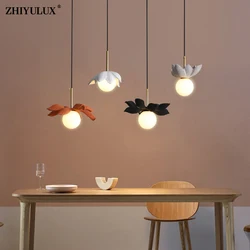 Nordic Special Colorful New Modern LED Pendant Lights Living Dining Study Room Bedroom Bedside Flats Bar Lamps Indoor Lighting