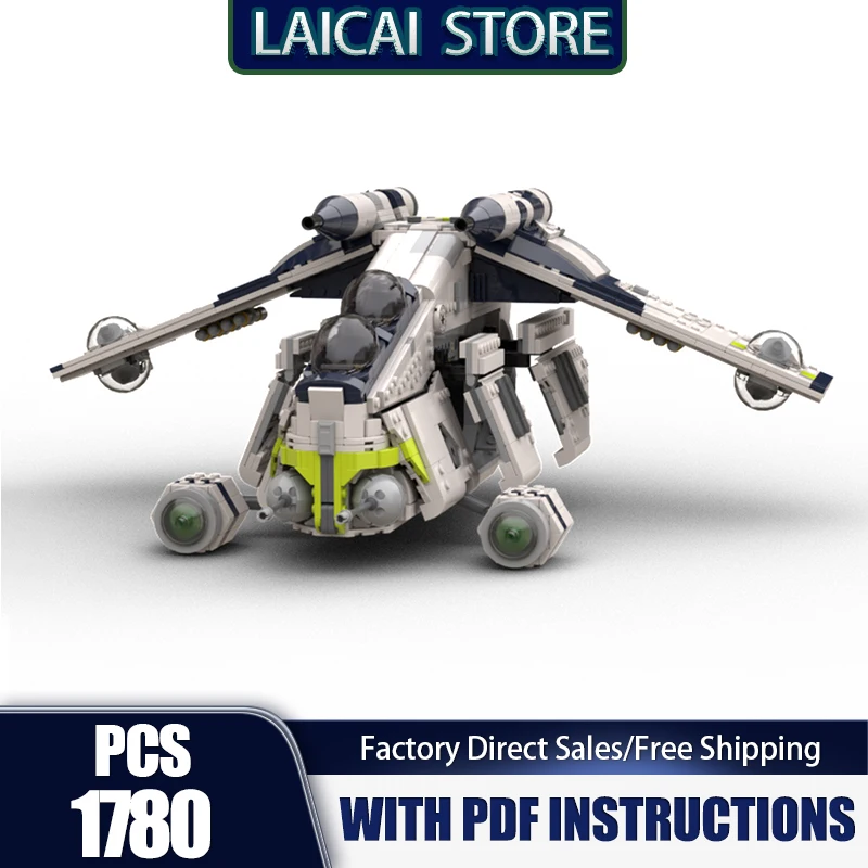 

Popular Star Series Moc Building Blocks Republic Gunship Model Technology Bricks DIY Assembly Holiday Construstion Toy Gifts