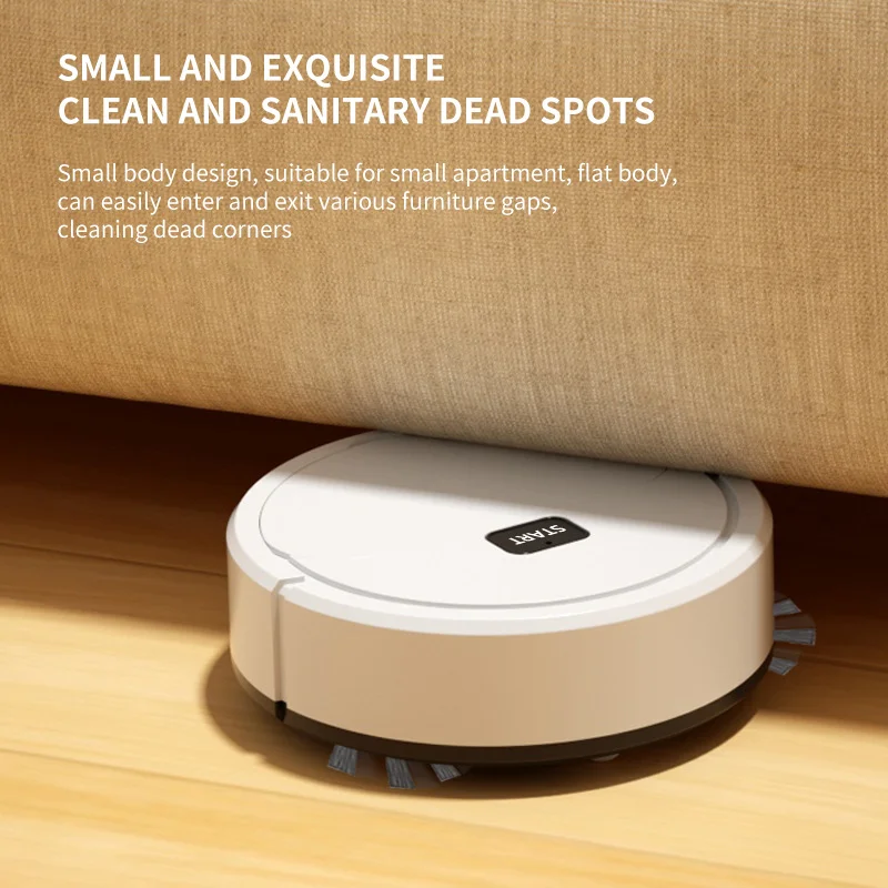 2025 อัตโนมัติแบบพกพา Mini Home ชั้นเครื่องดูดฝุ่นหุ่นยนต์เปียกแห้งสาม-In-One เครื่องกวาดสําหรับ Home