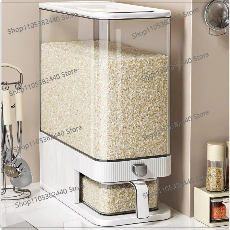 Rice bucket household food grade sealed insect-proof and moisture-proof rice tank storage rice box storage box