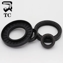 TC TG4 40/42/44/45mm ID Black Nitrile Rubber NBR Grooved U Lips Spring Gasket Ring Sealing Radial Rotary Shaft Skeleton Oil Seal