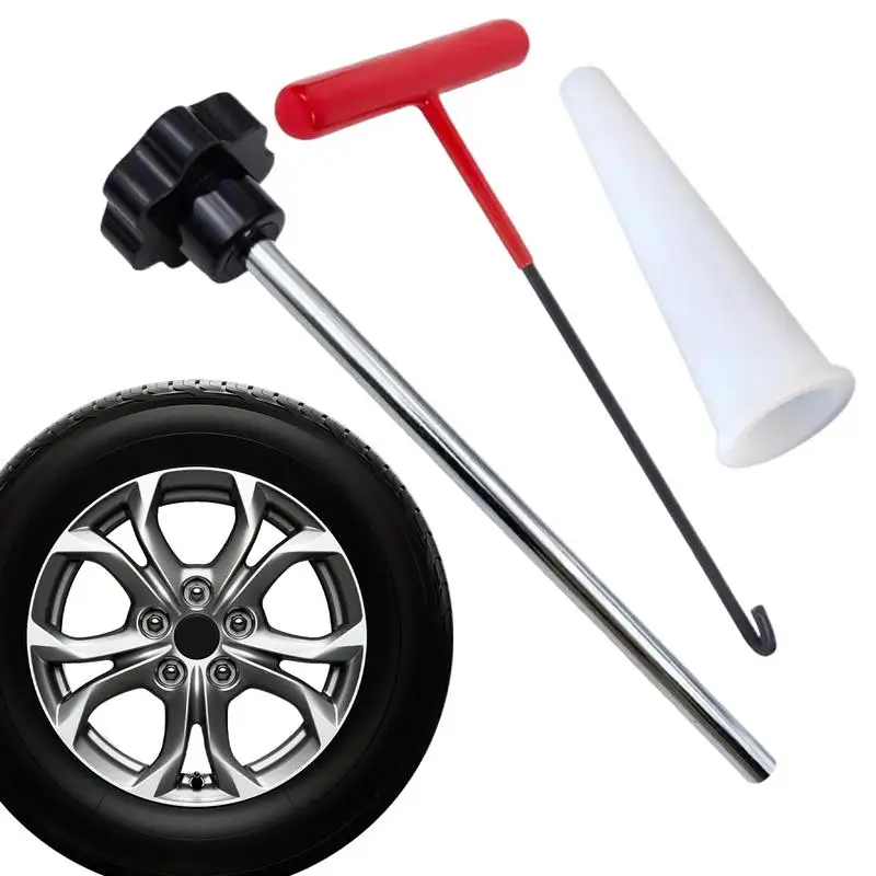 

Инструмент для установки штока клапана Портативный автомобильный инструмент для замены клапана для шин Инструмент для быстрой замены клапана для автомобилей Быстрый сердечник штока клапана для шин