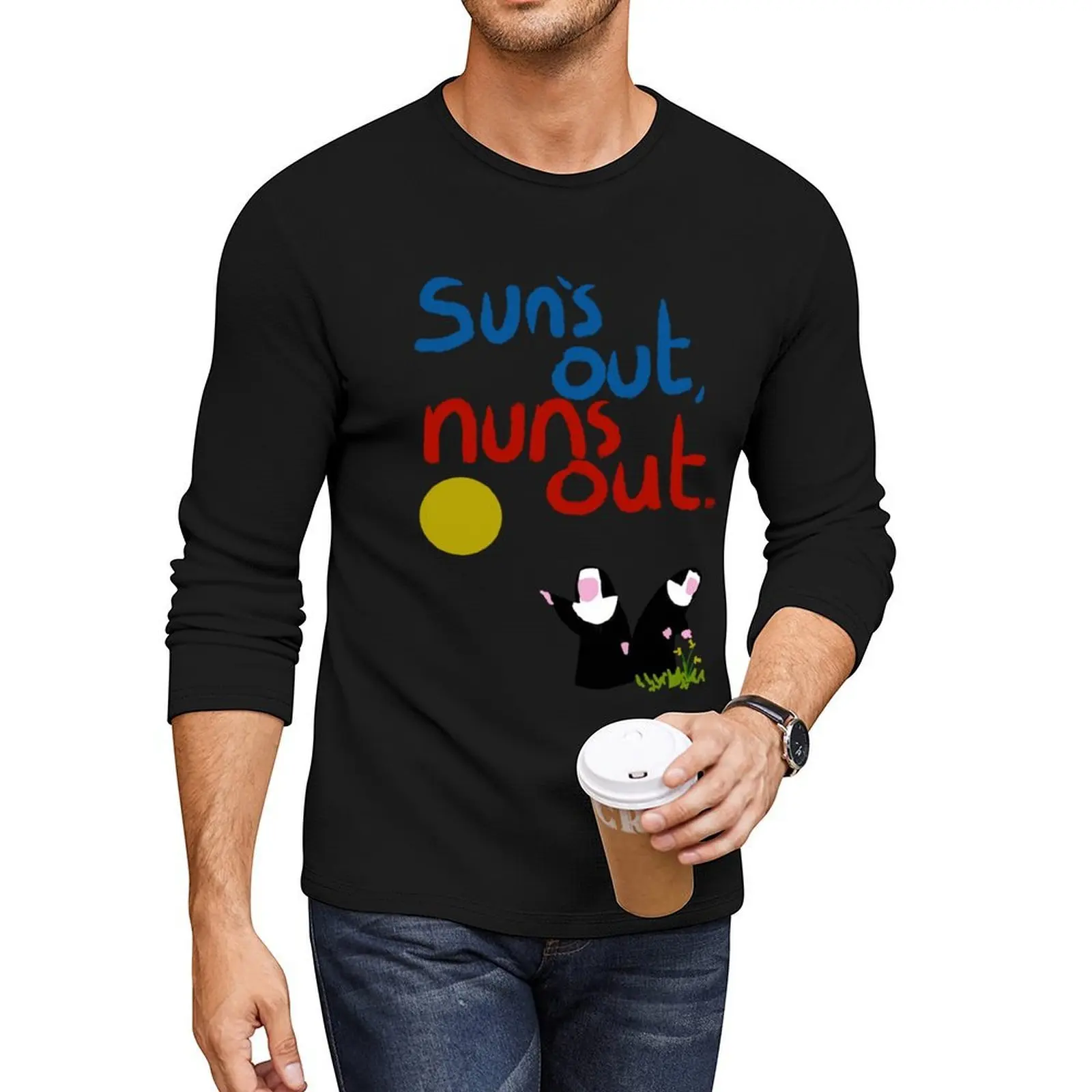 

Sun's out, nuns out. Long T-Shirt sublime t shirt black t shirts vintage clothes kawaii clothes black t-shirts for men