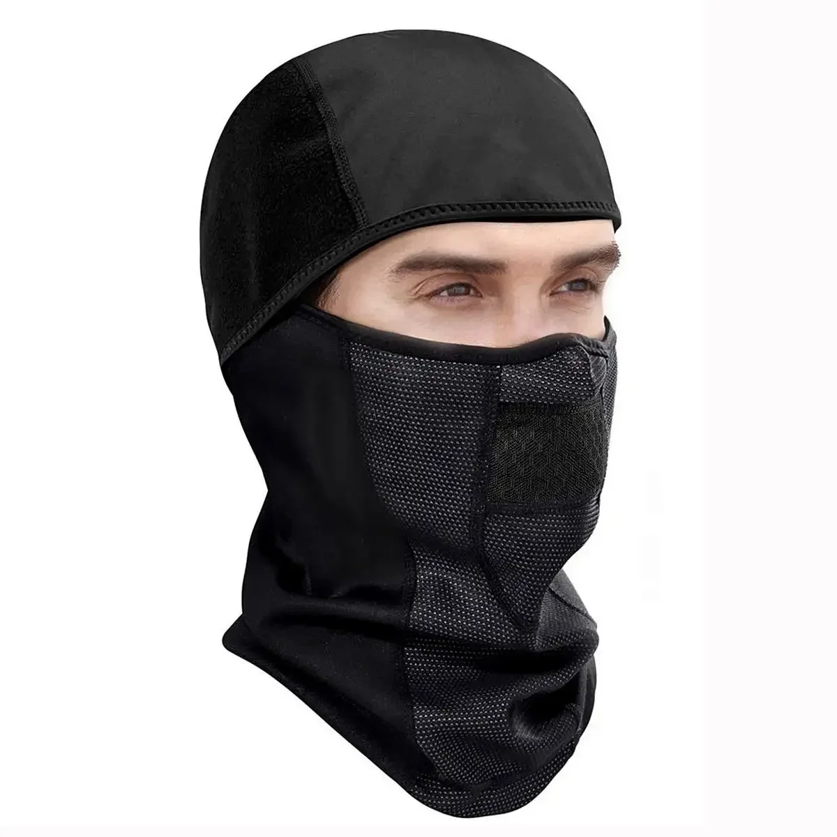 قناع ركوب الدراجات النارية قناع وجه كامل للشتاء مقاوم للماء من الصوف الدافئ المقاوم للرياح للرجال والنساء دورة التزلج في الهواء الطلق من الصوف الرياضي