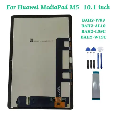 AAA For Huawei MediaPad M5 Lite BAH2-W09 BAH2-AL10 BAH2-L09C 10.1" LCD Display Touch Screen Digitizer Glass Assembly Repair