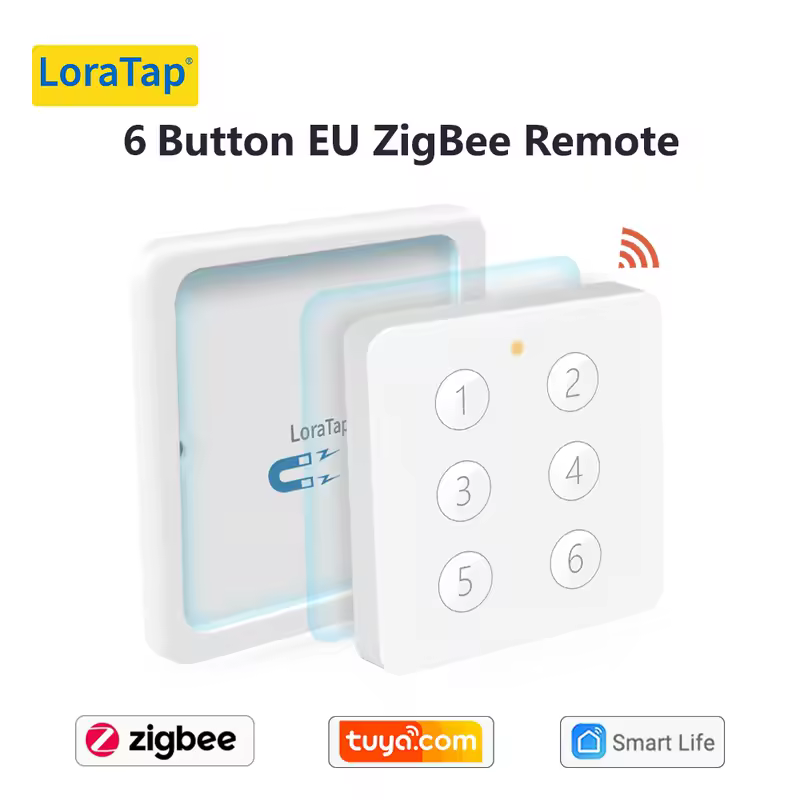 LoraTap ZigBee 3.0 Wireless 14 EU US Push Button Remote Tuya Scene Automation Control Switch Smart Life App Hub Need - Image 11