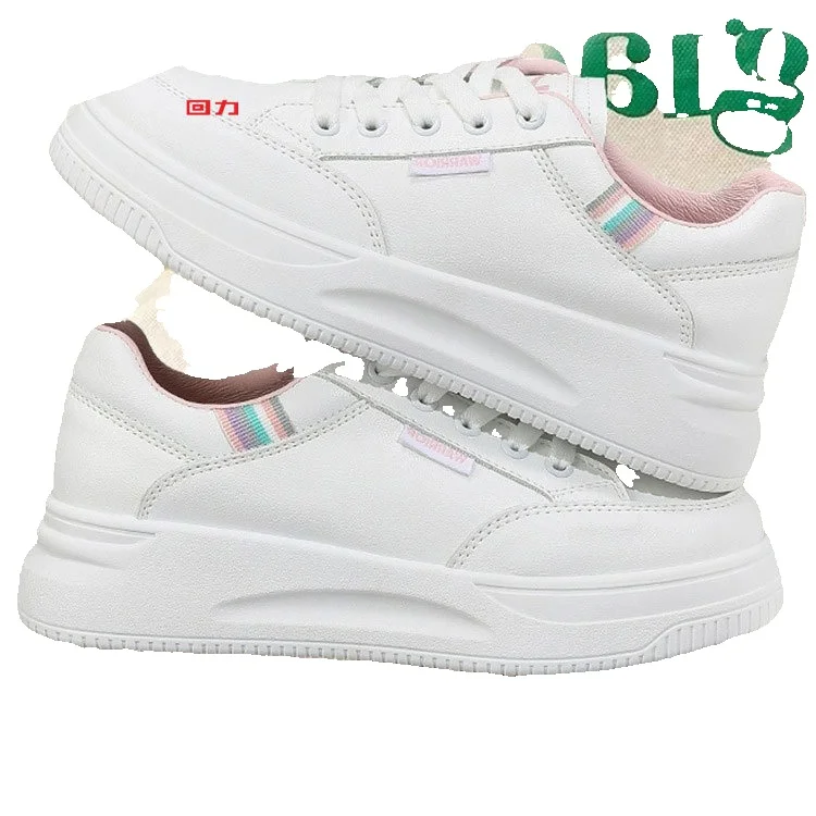 Pull-back White Sneakers For Women, 2026 New Model, Summer Breathable Shoes, Versatile Thick-soled Sports Shoes, Casual Sneakers_vogvips.com