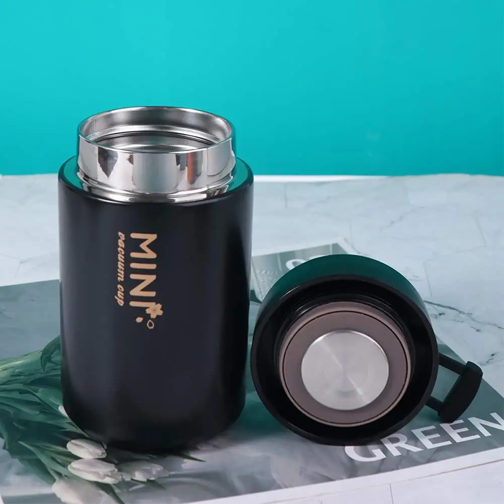 Flower Mini Thermos Cup Insulated Stainless Steel Portable Vacuum Flask Container Portable Thermal Water Bottle Practical Gift