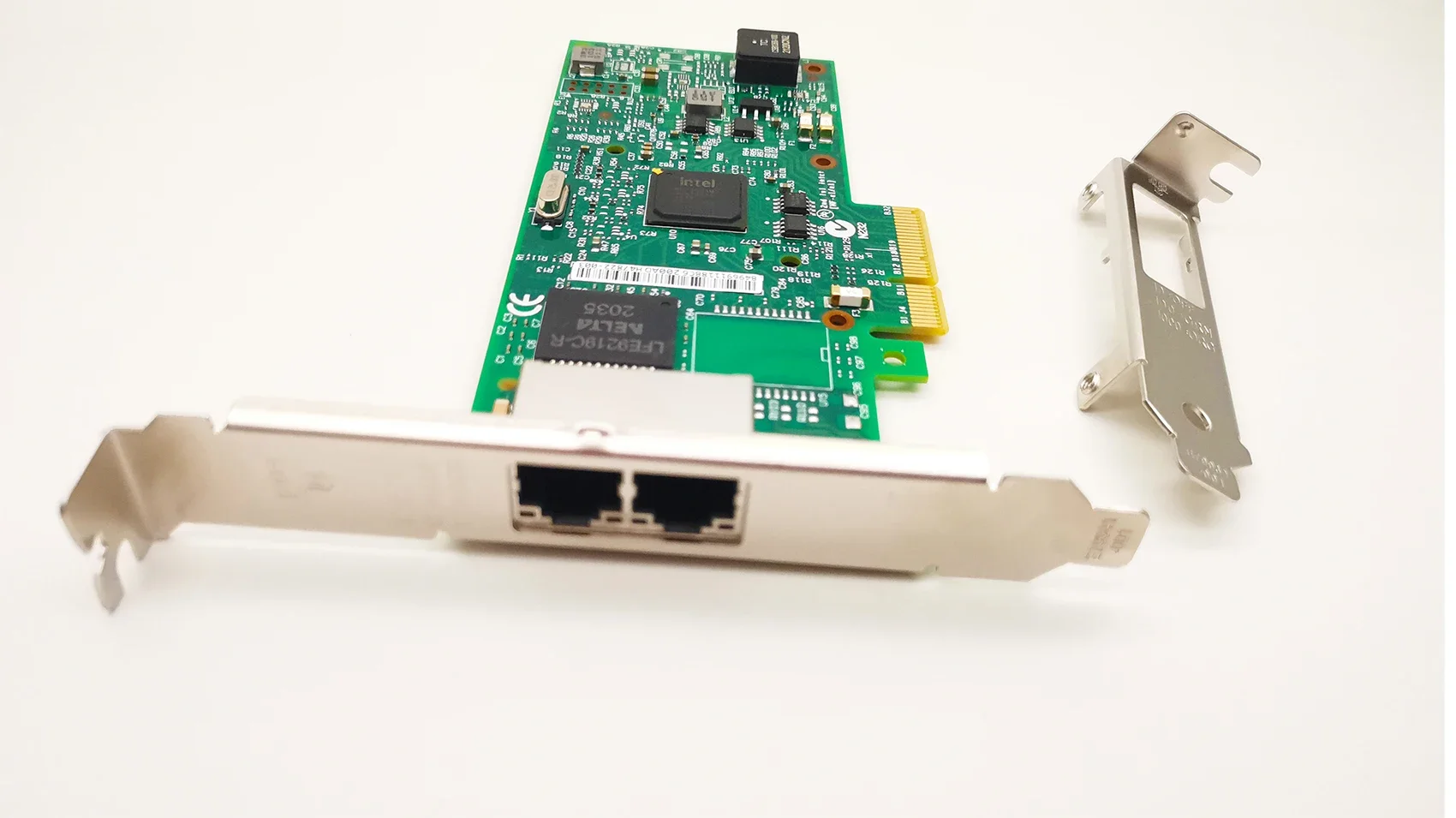 

1Gb Network Card I350-T2 with Ethernet Server Gigabit LAN Adapter I350T2V2BLK Chip Dual RJ45 Ports PCI Express 2.1 x4 NIC
