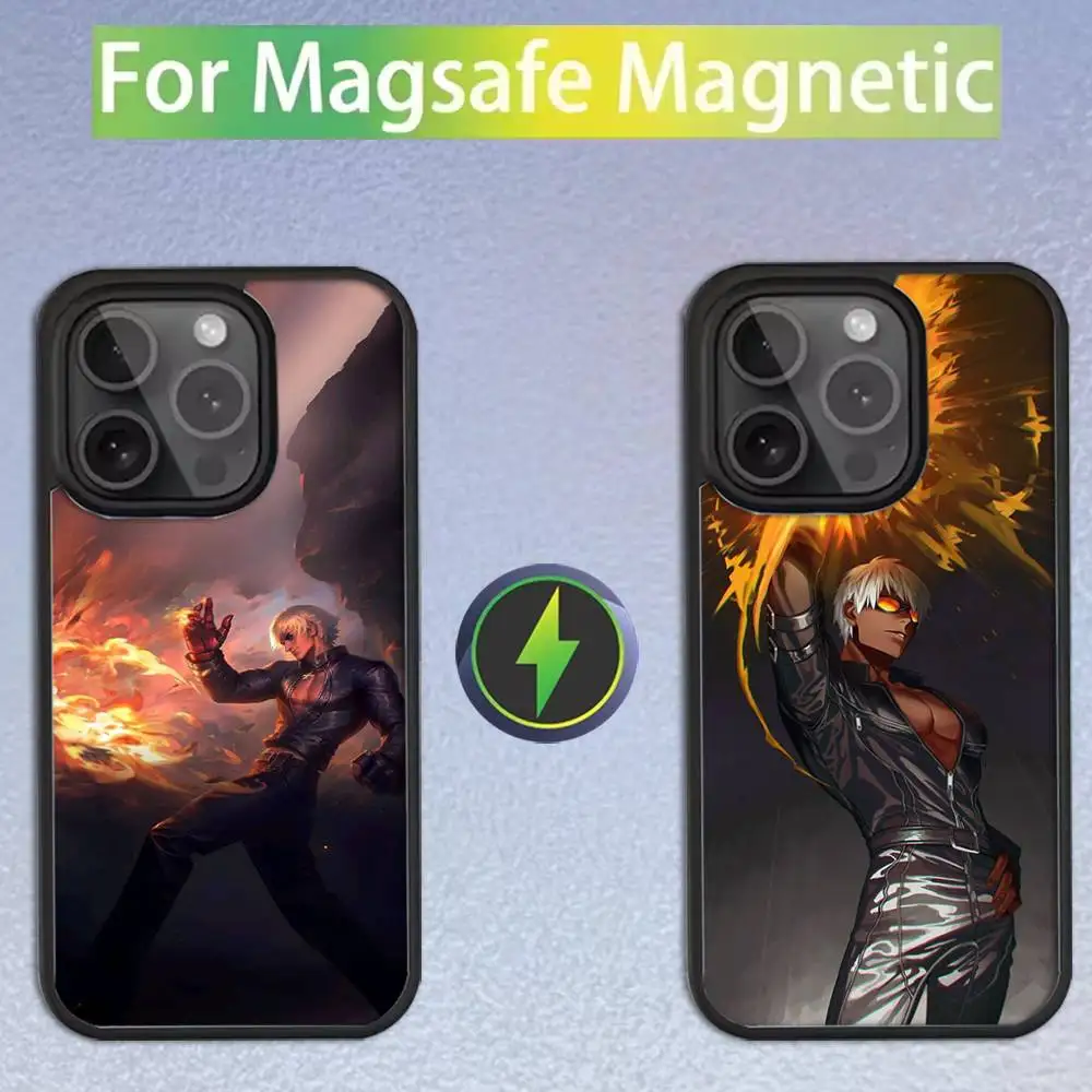 

Game K-King Of F-Fighters Phone Case For iPhone 16,15,14,13,12,11,Pro,Max,Plus,Mini,SE Magsafe Magnetic Wireless Charging