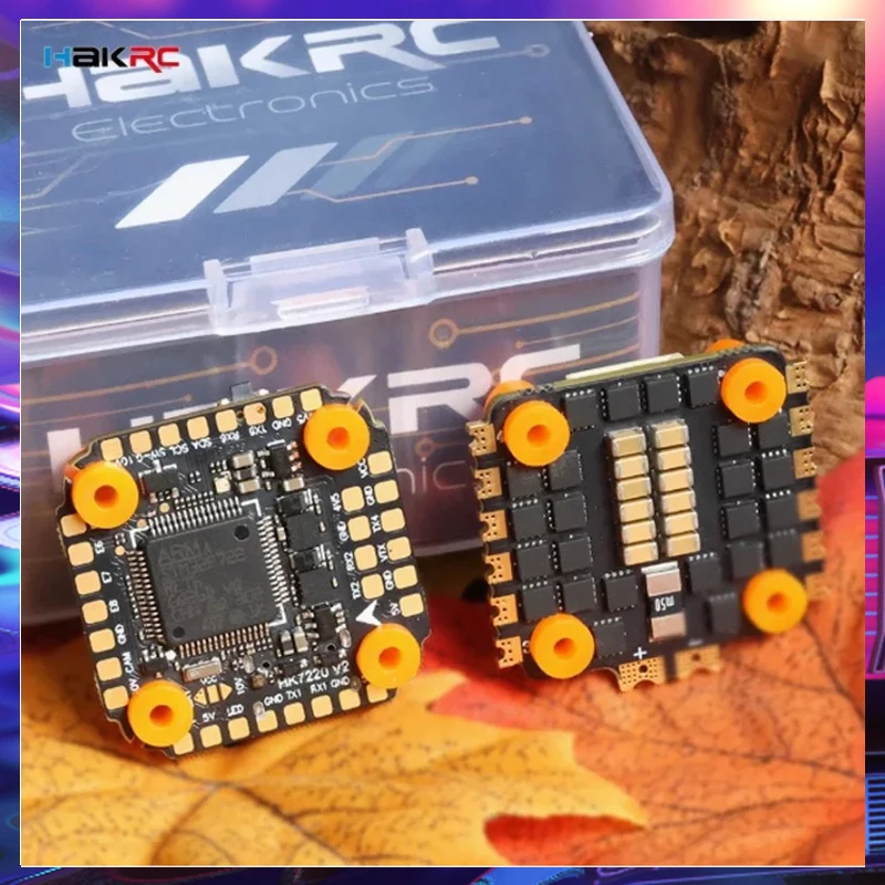 HAKRC F7220 V2 F7 Mini Flight Controller Dual BEC 35/40/60/65A 4in1 ESC Stack DShot150/300/600/1200 PWM for RC FPV Racing Drone