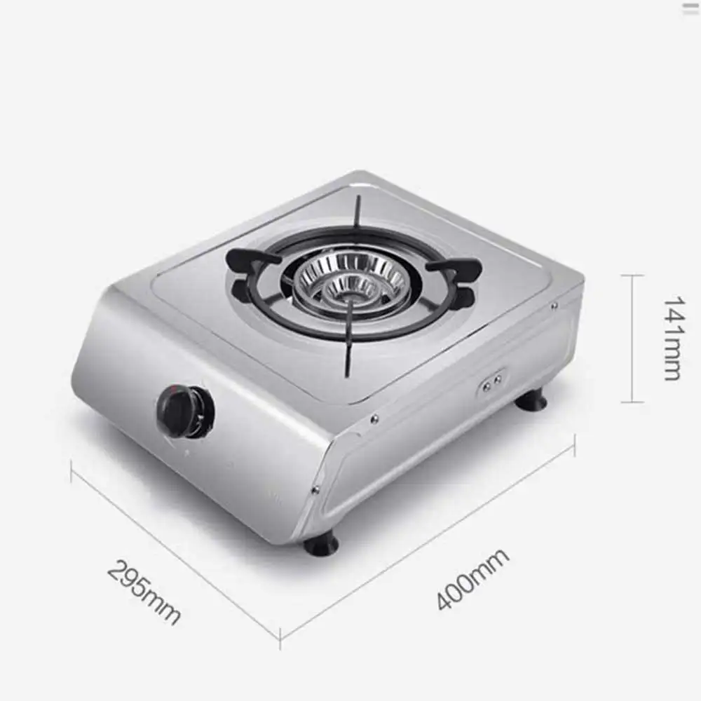 Stainless steel desktop single stove natural gas liquefied gas flash stove flameout protection