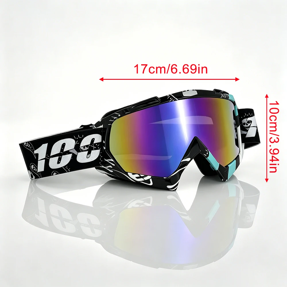 ATV-Brille Dirt Bike Motorrad Motocross MX Reitbrille UV400 Staubdichte Rennbrille Skibrille für Männer Frauen Jugendliche Kinder – Detail 1