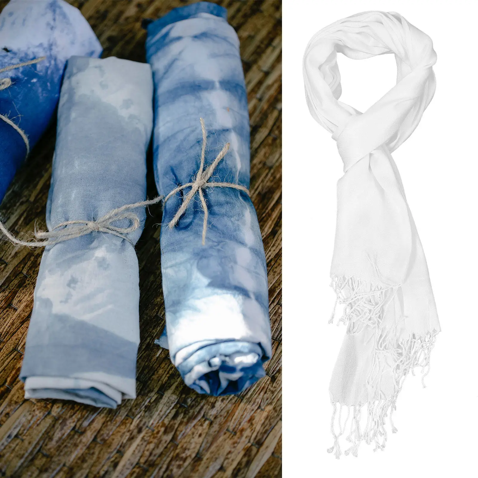 

1Pcs Pure Cotton Scarf Smooth Stitching DIY Drawing Scarf Easy Dry DIY Crafts Accessory Kid Gift Tie-Dye Materials