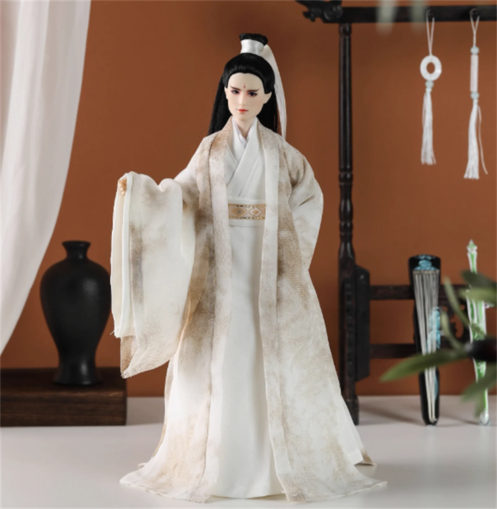 

Ancient Suit Customize Long coat Outfit 1/6 Scale Male Clothes Dress Hanfu Robe Clothes Suit for 12inch Action Figure Toys