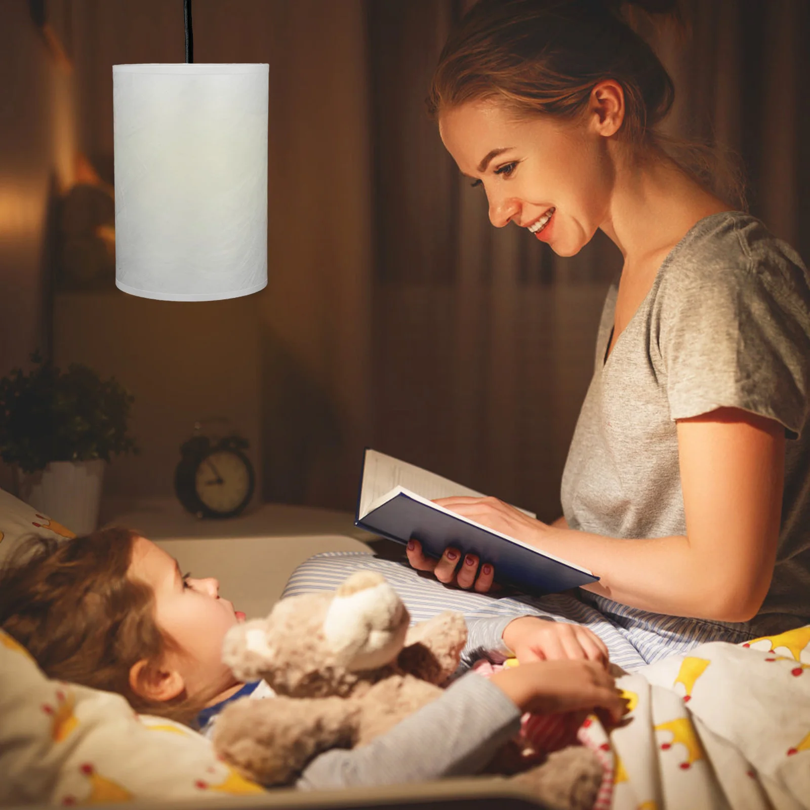 

Vintage Style Rattan Drum Lamp Shade E27 E14 Woven Pendant Lampshade Rustic Ceiling Light Cover Replacement Ceiling Light Plate