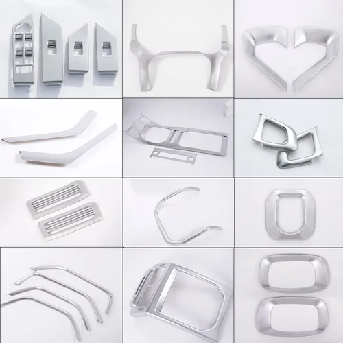 Imagen 2 del producto ABS cromado para Land Rover Range Rover Evoque 2011-2018 Panel de Control central de coche accesorios adhesivos embellecedores para volante