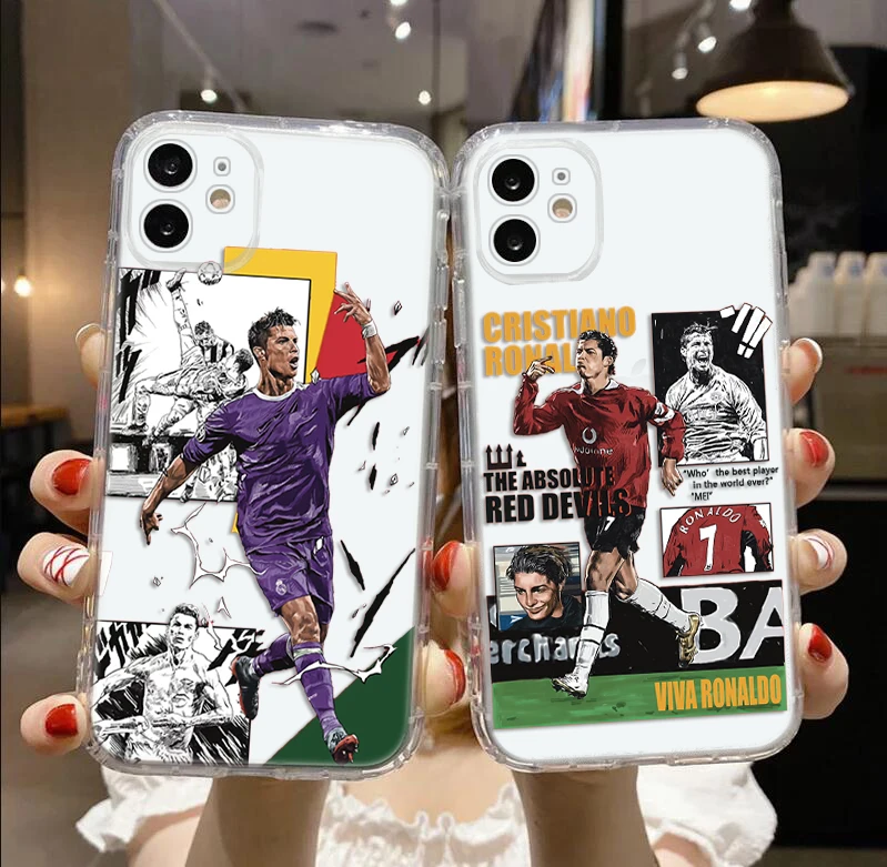 W9 Cristiano R-Ronaldo CR7 Soft Case for Moto G9 E12 E22I E22 G52 G42 G32 G22 G23 P40 P30 Edge 40 50 Ultra E32 G04 G14 G84 G62