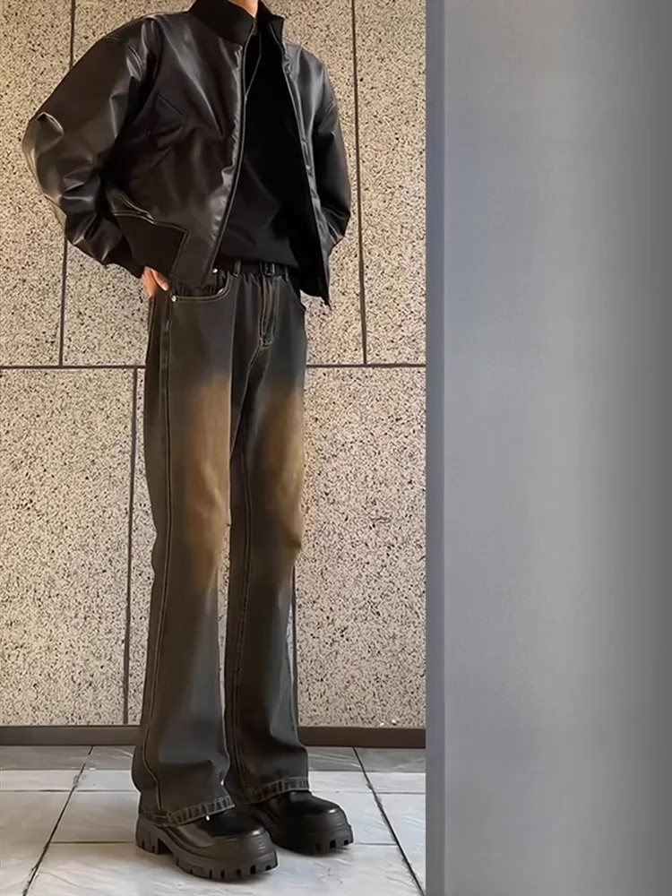 

Мужские джинсы American High Street Vibe: стильный комплект из двух предметов для весны и осени, молодежные трендовые джинсовые брюки