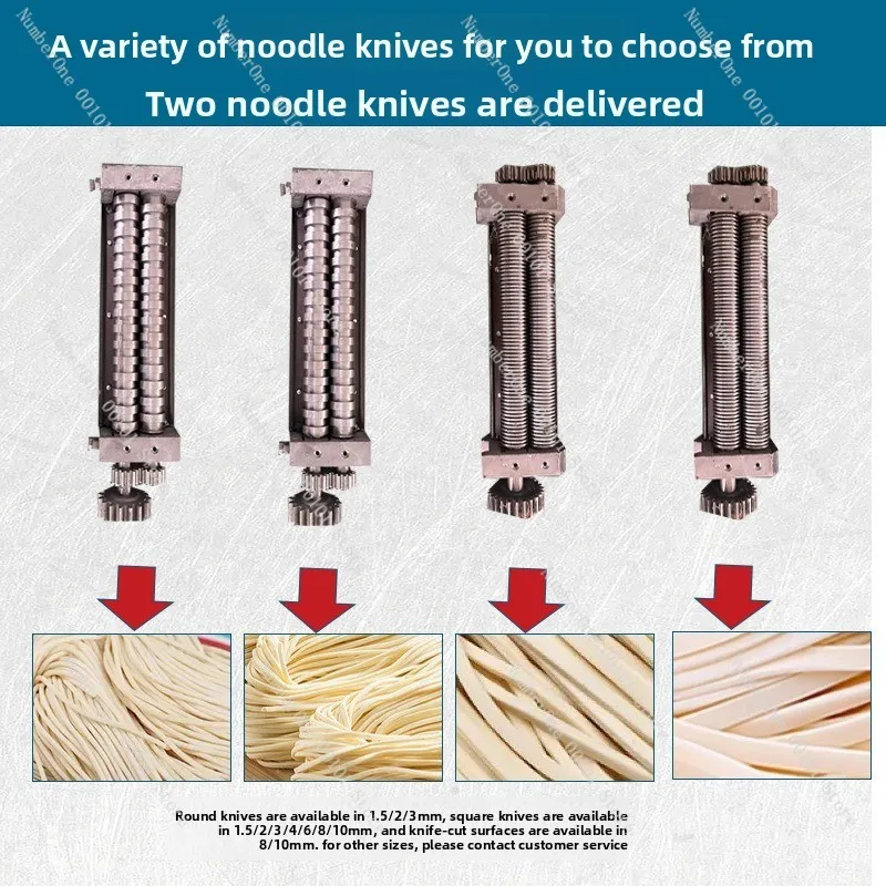 Commercial noodle machine, stainless steel fresh noodle machine, multifunctional kneading and cutting machine for noodle shops