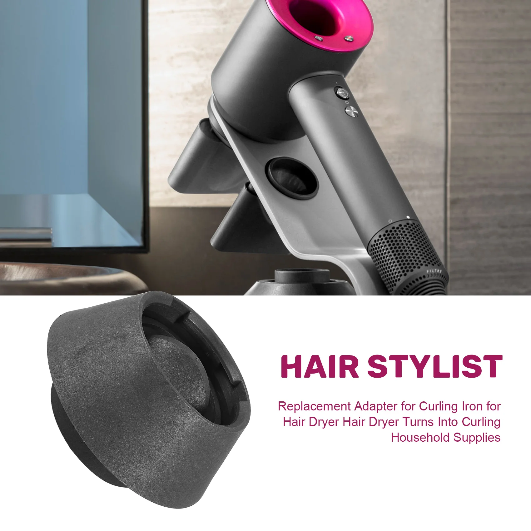 Adaptateur de remplacement populaire pour fer à friser Airwrap Dyson, sèche-cheveux, se transforme en bouclage, fournitures d'esprit ères