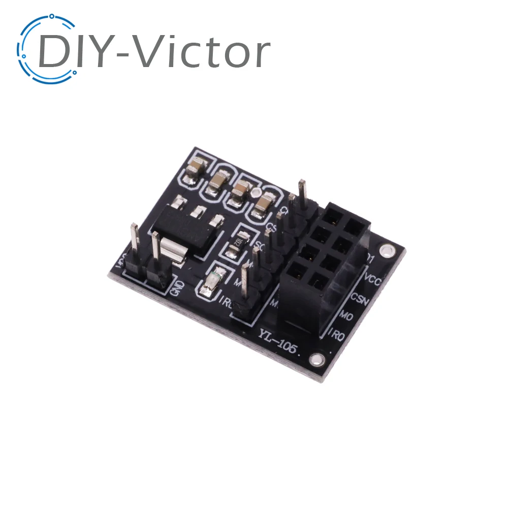 New NRF24L01 3.3V Wireless adapter module New Socket Adapter plate Board for 8Pin For arduino Robot Car 24L01 Wireless Module