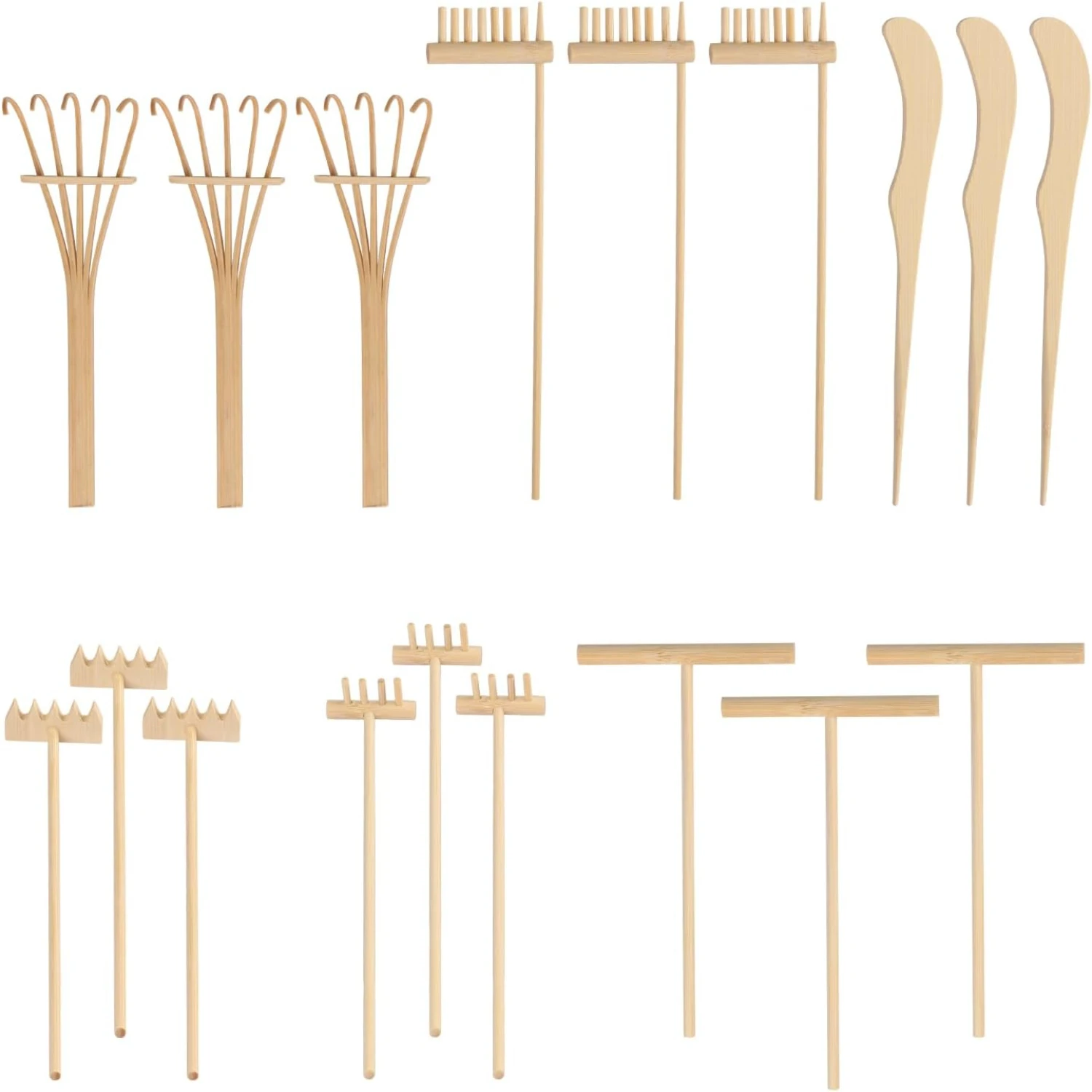 

Tasteful and Elegant 24 PCS DIY Sand Zen Garden Tools for Serenity and Spiritual Meditation, Mini Zen Garden Rake Sets, Exquisit